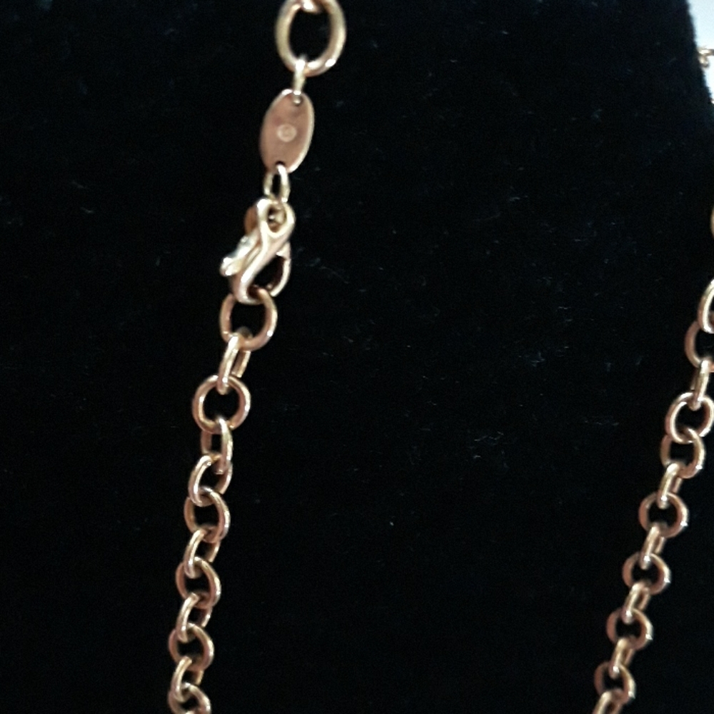 Darling floral 18" gold choker-Italy Inscripted